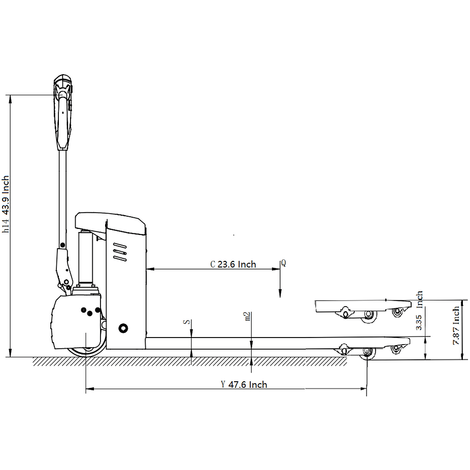 EP20JLI Full Electric Pallet Jack 4400 lb Capacity - GoLift Equipment Sales