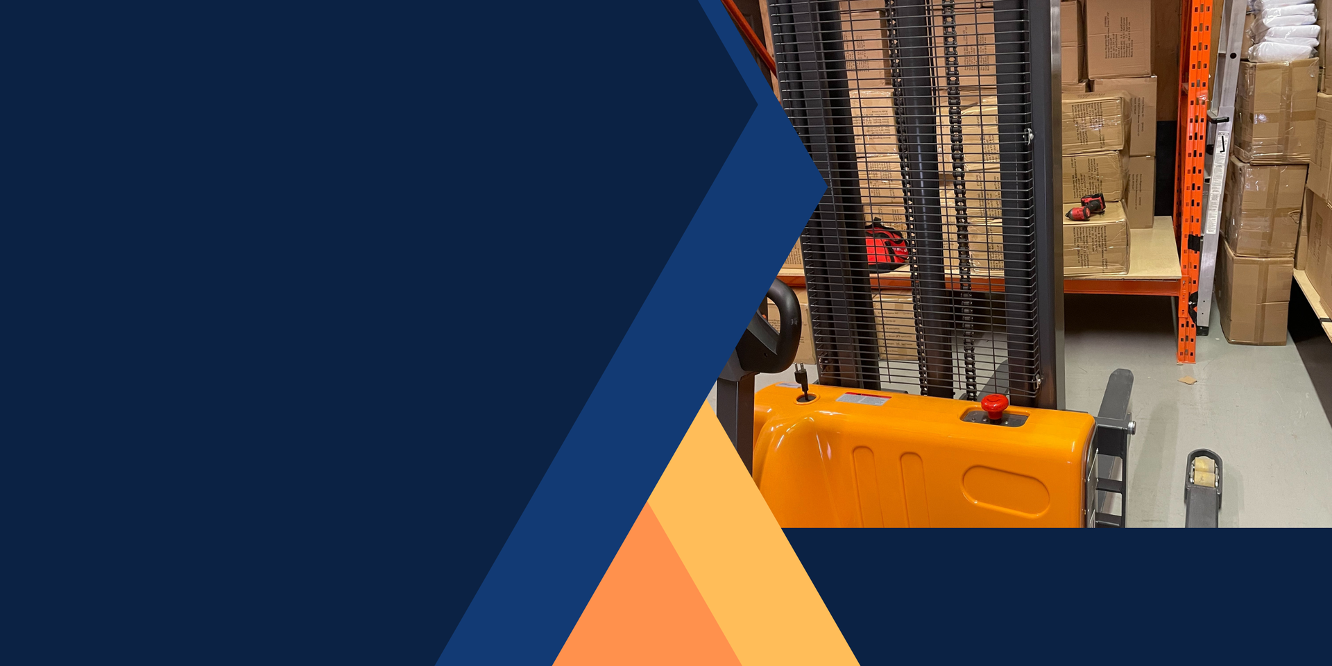 Electric pallet jack in a Canadian warehouse — GoLift material handling equipmen