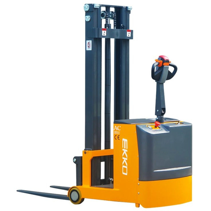 EKKO EK07S Counterbalance Walkie Stacker 1550lbs. Cap., 118" Height - GoLift Equipment Sales