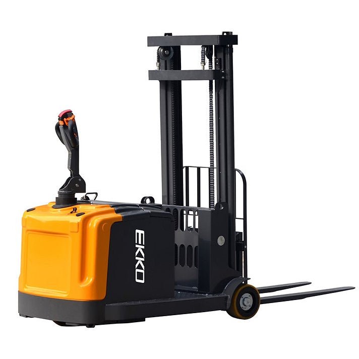 EKKO EK14 Counterbalanced Walkie Stacker 3300 lb Cap., 118" Height - GoLift Equipment Sales