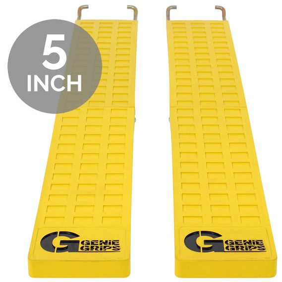 GenieGrips - Anti-Slip Rubber Fork Covers 5″ Wide - GoLift Equipment Sales