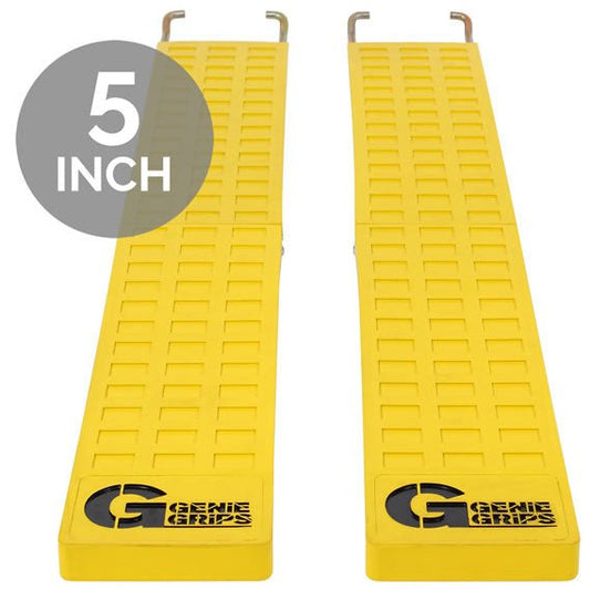 GenieGrips - Anti-Slip Rubber Fork Covers 5″ Wide - GoLift Equipment Sales