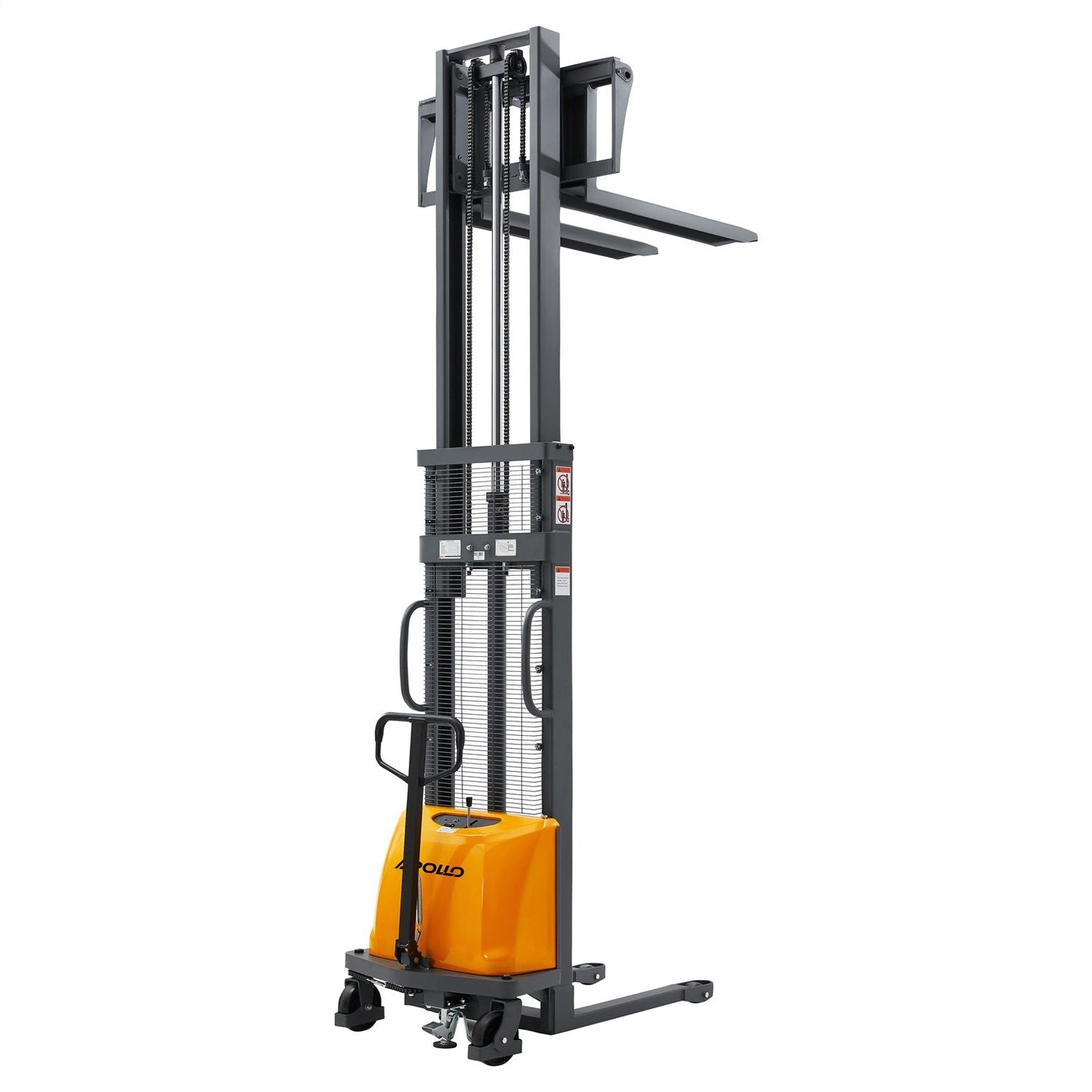 Semi-Electric Stacker A-3016 | 3300lb Capacity | 118in Lift