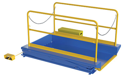 Vestil EHLTG-4484-3-54 platform and guardrails