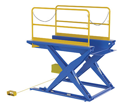 Vestil EHLTG-4484-3-54 ground level loading with pallet truck