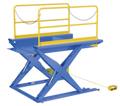 Vestil EHLTG-5284-3-54 platform and guardrails