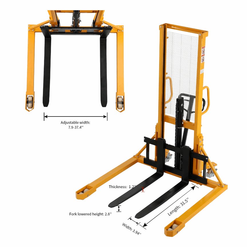 Apollo A - 3005 Straddle Legs 2200lbs Cap. 63" Lift Height - GoLift Equipment Sales