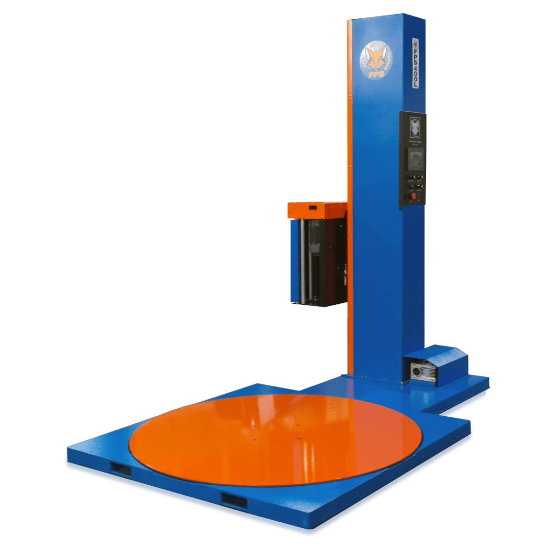 Fox FPS 400L – low-profile turntable stretch wrapper with table skirt