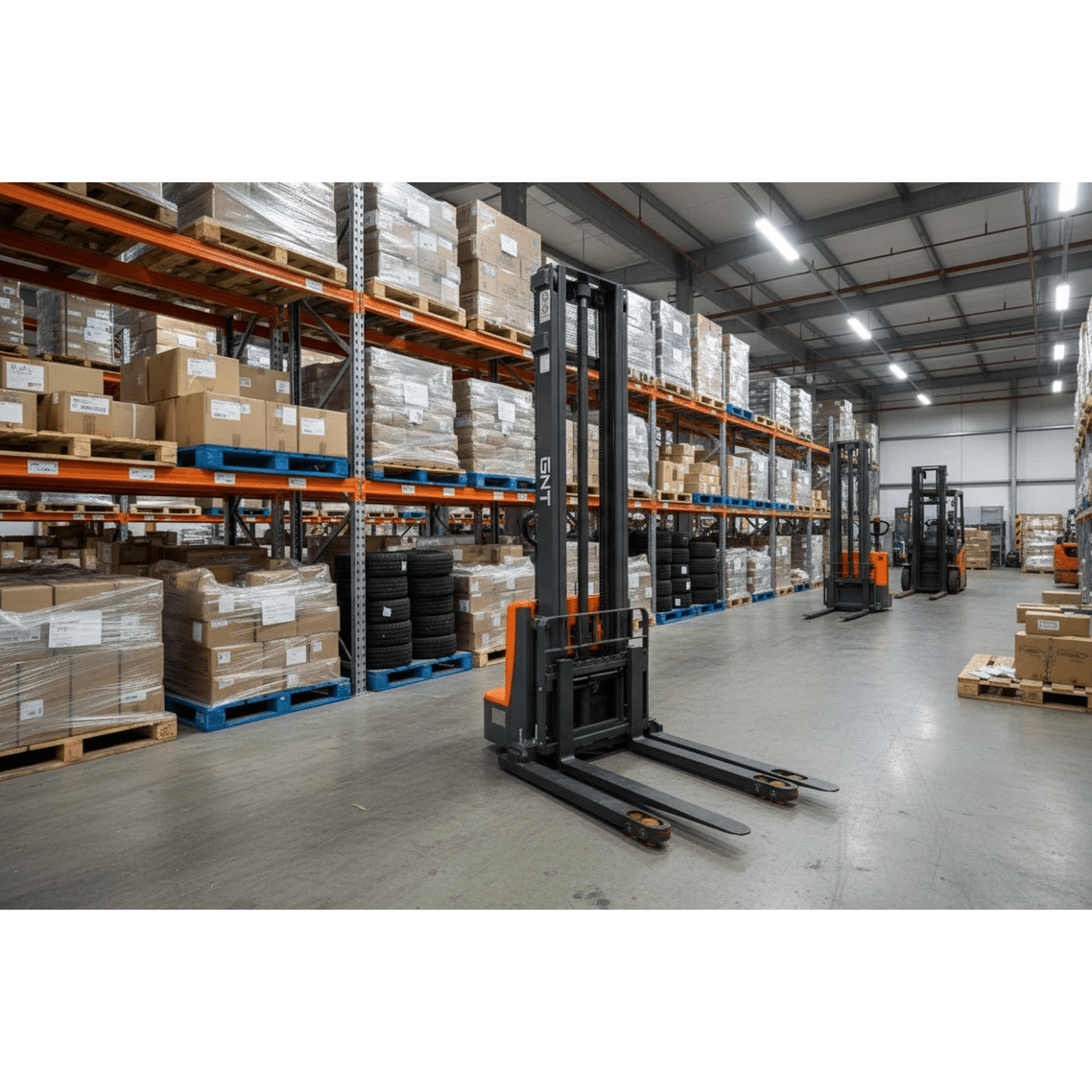 G28BC - Li Series Lithium Straddle Stacker - GoLift Equipment Sales