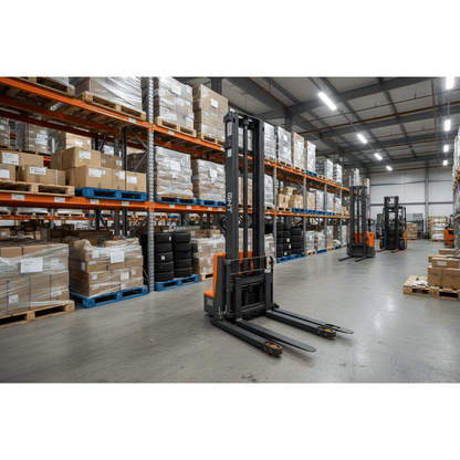 G28BC - Li Series Lithium Straddle Stacker - GoLift Equipment Sales