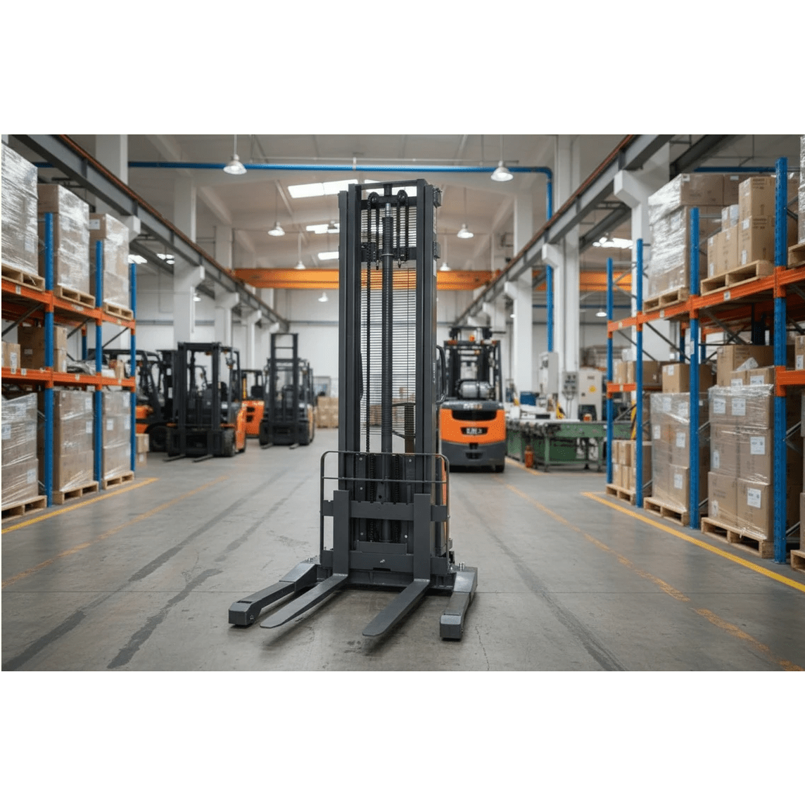 G33EA Semi - Electric Straddle Stacker - GoLift Equipment Sales