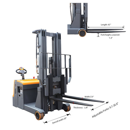 Counterbalanced Stacker A-3032 | 3300lb Capacity | 177in Lift