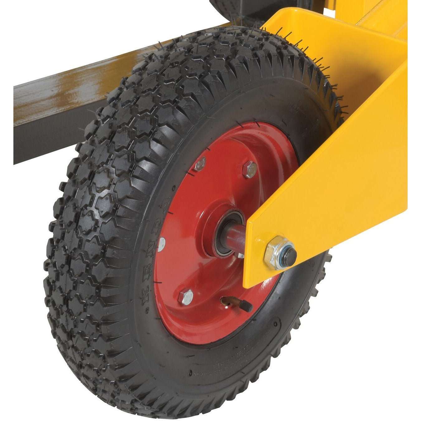 Steel All-Terrain Pallet Truck 32 In. Fork Length 2000 Lb. Capacity Yellow - GoLift Equipment Sales