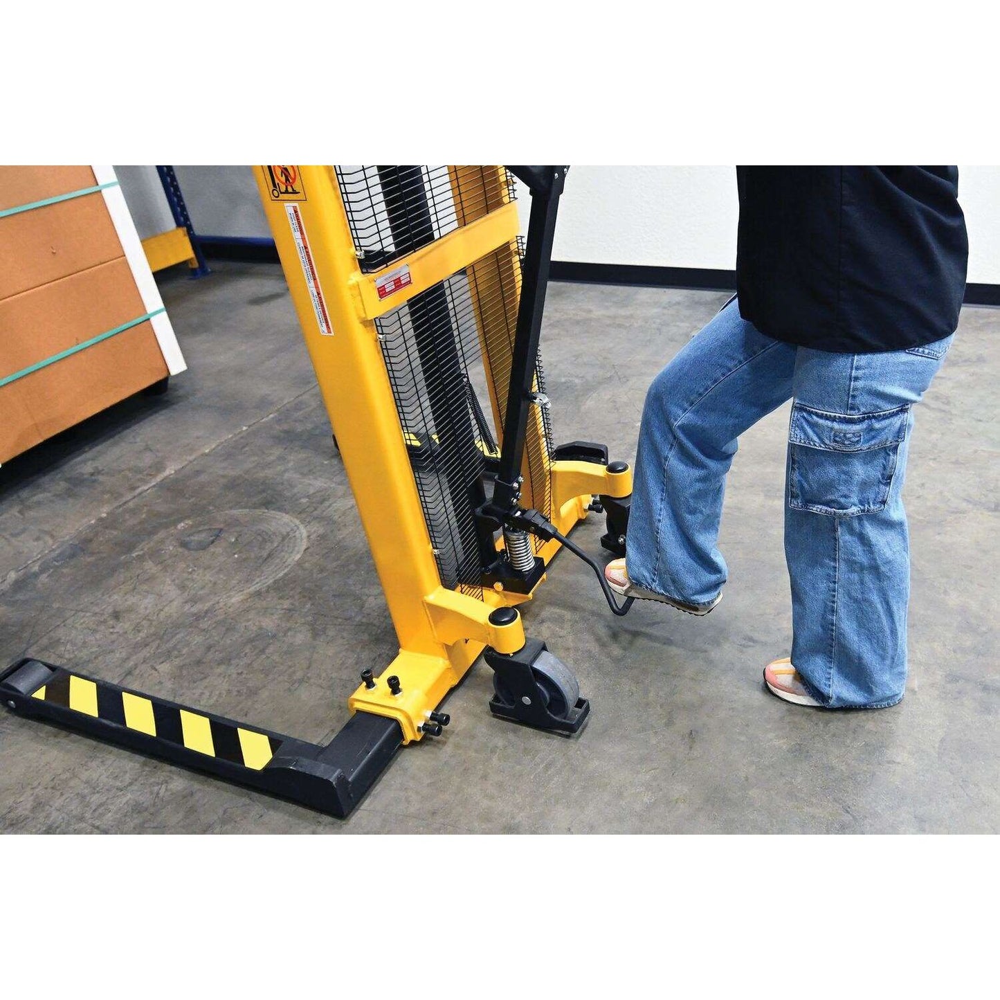 Vestil VHPS - 2200 - AA Steel Manual Stacker Adjustable Legs - GoLift Equipment Sales