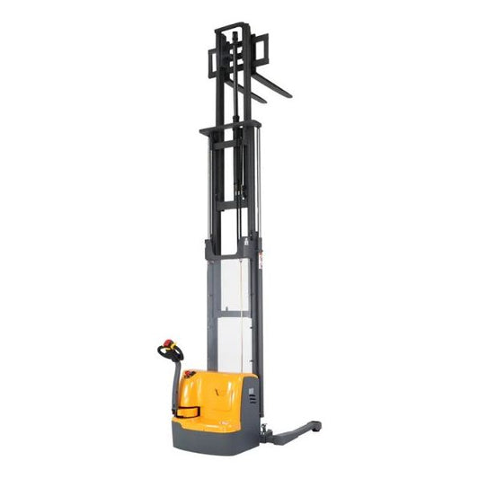 A-3030 Xilin Apollolift Powered Forklift Full Electric Walkie Stacker 3300 lbs Cap. 220"Lifting - GoLift Equipment Sales