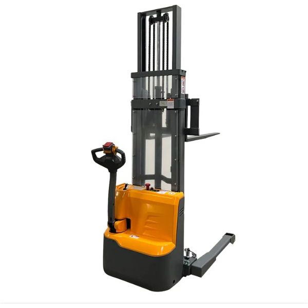 A-3035 Xilin Apollolift Forklift Lithium Battery Full Electric Walkie Stacker 2640lbs Cap. Straddle Legs. 118" lifting - GoLift Equipment Sales