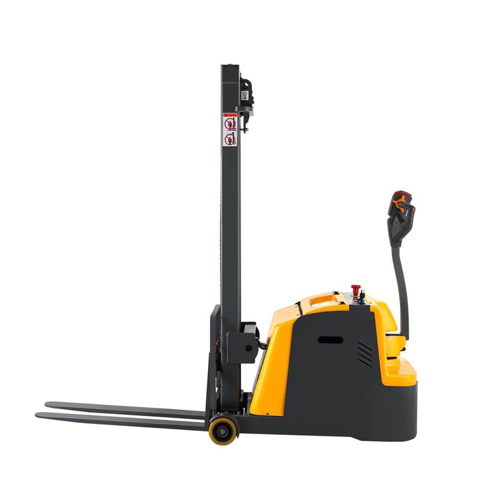 Counterbalanced Electric Stacker 1212lbs Straddle Legs. 118" High A-3031 - GoLift Equipment Sales