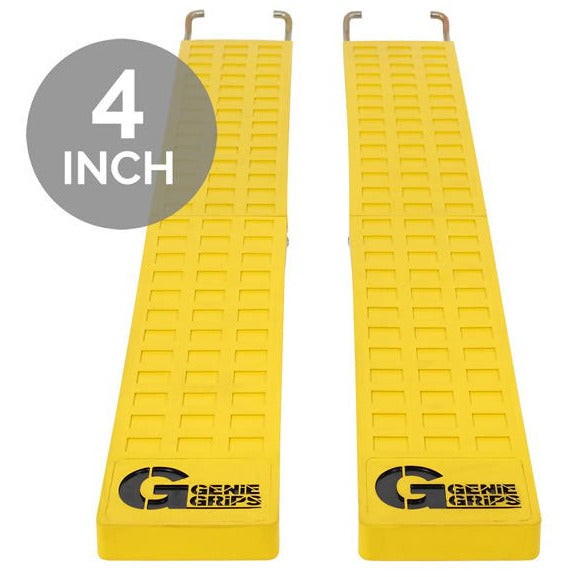 GenieGrips - Anti-Slip Rubber Fork Covers 4″ Wide - GoLift Equipment Sales