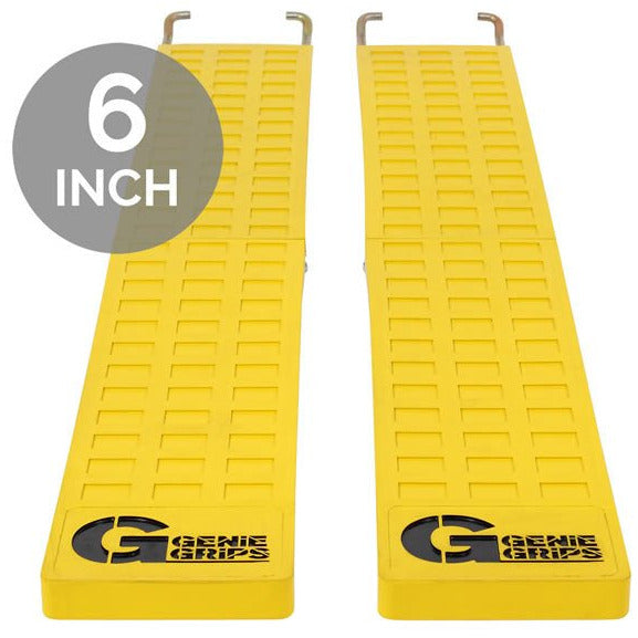 GenieGrips - Anti-Slip Rubber Fork Covers 6″ Wide - GoLift Equipment Sales