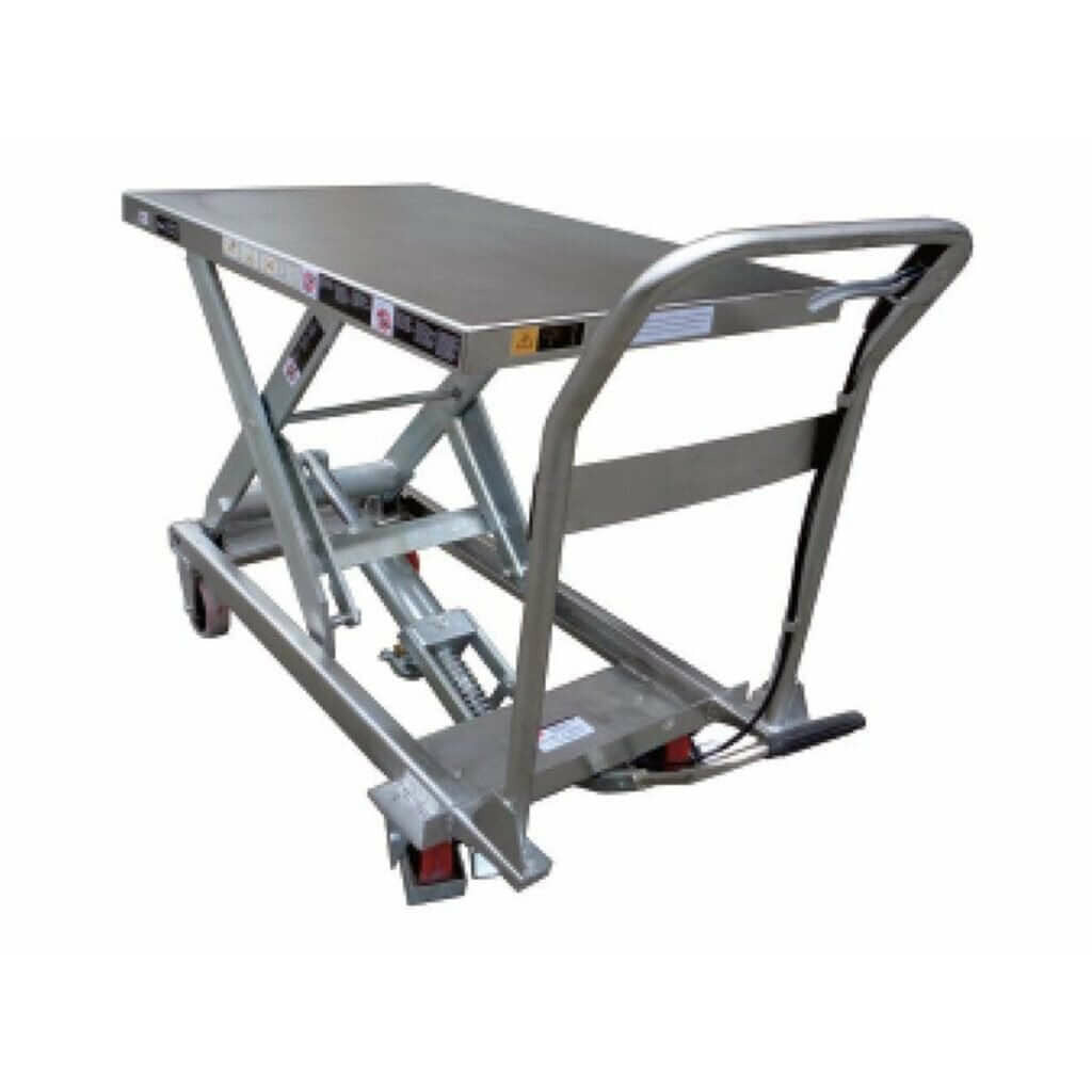 MANUAL STAINLESS STEEL SCISSOR LIFT TABLES - TF110S - GoLift Equipment Sales